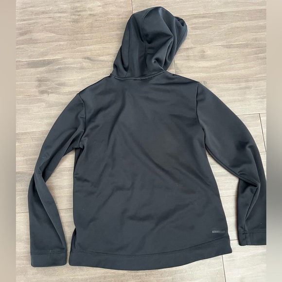 Adidas logo fleece hoodie - Climawarm -  size Small Medium performance stretch - Picture 4 of 4